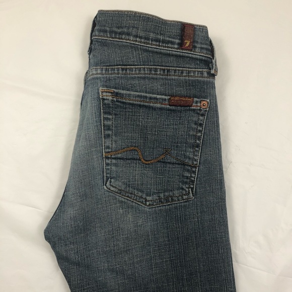 7 For All Mankind Denim - 7 FOR ALL MANKIND Size 27 Bootcut Denim Blue Jeans